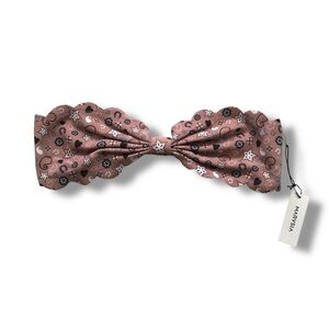 Marysia Swim Antibes Bikini Top Bandeau Pink Bandana NWT Size Large